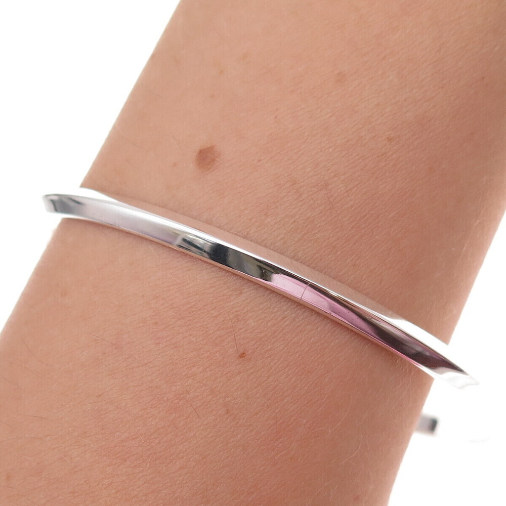Tiffany & Co. 925 Sterling Silver Vintage Bangle Bracelet 8"